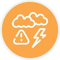 Weather Alert Creative Icon Design vector