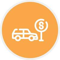 Taxi Stop Creative Icon Design vector