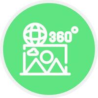 360 Image Creative Icon Design vector