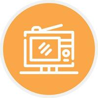 Digital Television Creative Icon Design vector