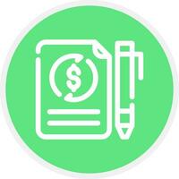 Convertible Note Creative Icon Design vector