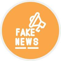 Fake News Creative Icon Design vector