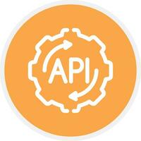 API Creative Icon Design vector