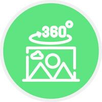 360 Degree Photo Creative Icon Design vector