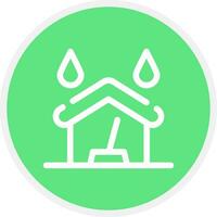 Water Damage Cleaning Creative Icon Design vector