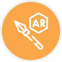 Ar Spear Throwing Creative Icon Design vector