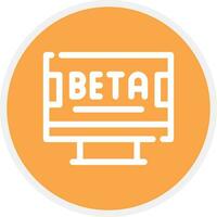 Beta Creative Icon Design vector