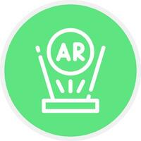 Augmented Reality Creative Icon Design vector