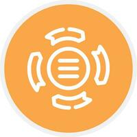 Circle Arrow Process Creative Icon Design vector
