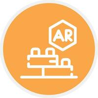 Ar Building Blocks Creative Icon Design vector