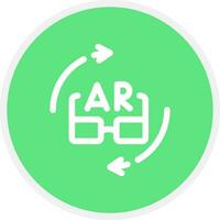 Ar Glasses Creative Icon Design vector