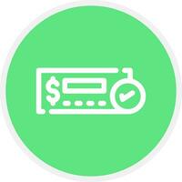 Cheque Deposit Creative Icon Design vector