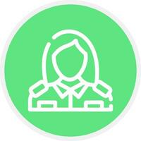 Lady Police Creative Icon Design vector