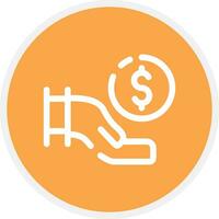 Crowdfunding Creative Icon Design vector