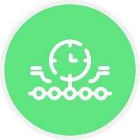 Circular Bending Process Creative Icon Design vector