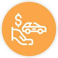 Dealer Holdback Creative Icon Design vector