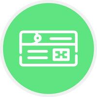 Debit Card Creative Icon Design vector