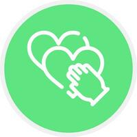 Make a Pledge Creative Icon Design vector