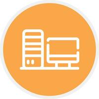 Computer Creative Icon Design vector