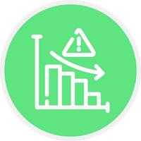 Market Risk Creative Icon Design vector