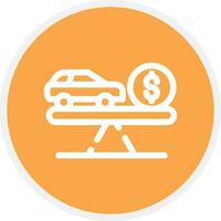 Fair Market Value Creative Icon Design vector