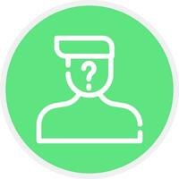 Suspect Creative Icon Design vector