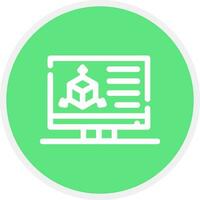 3D Modeling Creative Icon Design vector