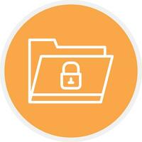 Locked Folder Creative Icon Design vector