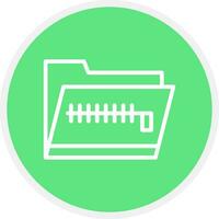 Zip Folder Creative Icon Design vector