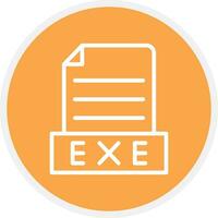 Exe Creative Icon Design vector