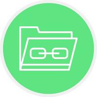 Link Folder Creative Icon Design vector
