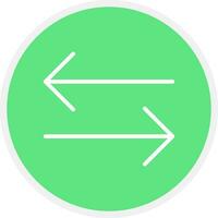 Double Arrow Creative Icon Design vector
