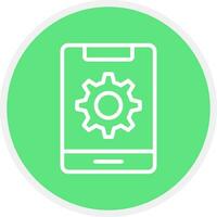 Mobile Setting Creative Icon Design vector