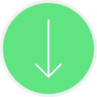Down Arrow Creative Icon Design vector