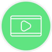 Video Play Creative Icon Design vector