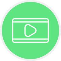 Video Play Creative Icon Design vector