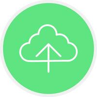 Cloud Upload Creative Icon Design vector