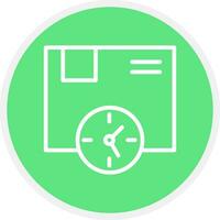 Delivery Time Creative Icon Design vector