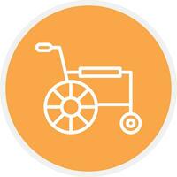 Wheelchair Creative Icon Design vector