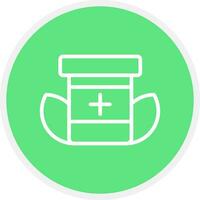 Natural Medicine Creative Icon Design vector