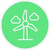 Wind Power Creative Icon Design vector