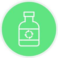 ecológico botella creativo icono diseño vector