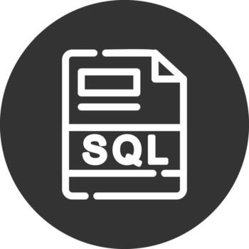 sql creativo icono diseño vector