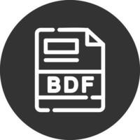bdf creativo icono diseño vector