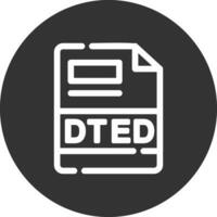 DTED Creative Icon Design vector