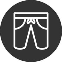 diseño de icono creativo de pantalones cortos vector