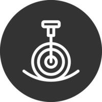 Unicycle Performance Creative Icon Design vector