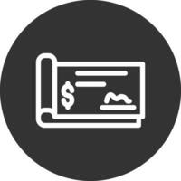 Cheque Creative Icon Design vector