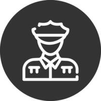 diseño de icono creativo de hombre policía vector