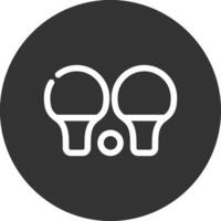 diseño de icono creativo de ping pong vector